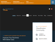Tablet Screenshot of convergencedata.com